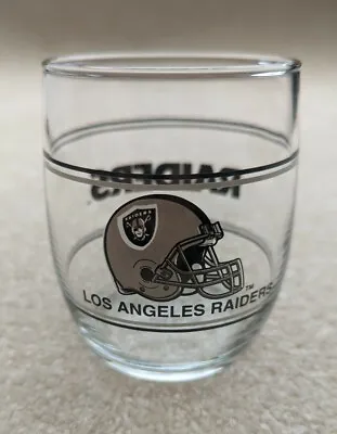 Vintage Los Angeles Raiders 3-3/4” Drinking Glass NFL Stemless Tumbler Rocks  • $15.99