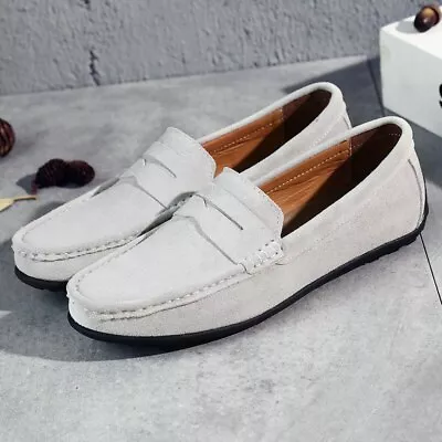 Men's Casual Shoes Genuine Leather Loafers Moccasins Breathable Driving Shoes  • $37.35