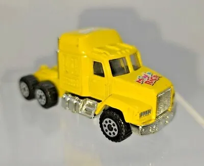 M&M’s Minis Rigs Die-Cast Yellow Diesel Semi Truck Cab 1:64 Rig Chrome Loose   • $5.83