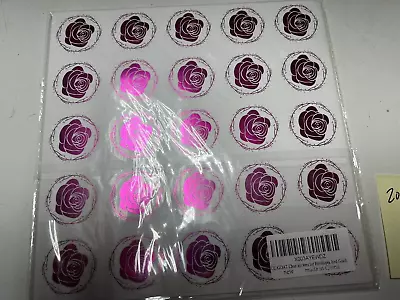 500 Red Rose Letter Envelope Seals Labels Stickers 1.2  Round • $9.99