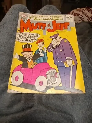 Mutt & Jeff 90 DC 1956 Funnies Silver Age Humor Bud Fisher Police Officer Funny • $18.92