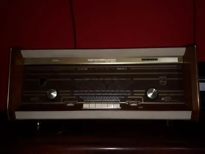 Radio Philips Vintage B6x12a 1962 Bi Ampli Stereo Radio Am Fm Working • $16500