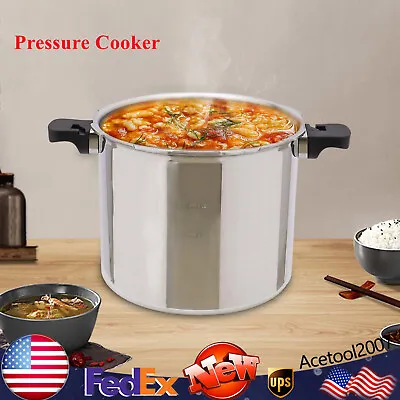 23 Quart Thickened Pressure Cooker Pressure Canner Cooker W/ Gauge Release Valve • $98.80