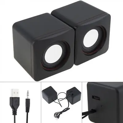 101Z USB 2.0 Speakers With 3.5mm Stereo Jack & USB Powered For PC Smartphone • $9.73