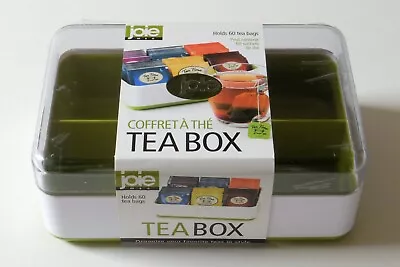 Joie Tea Storage Chest Box 6 Compartments Holds 60 Tea Bags New • $14.99