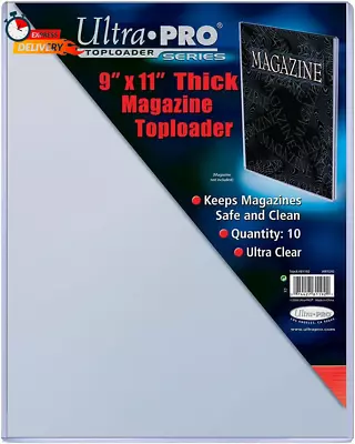 9  X 11-1/4  Thick Magazine Toploader 10Ct • $44.28