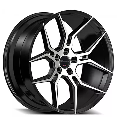 (4) 22  Giovanna Wheels Haleb Black Machined Rims (B45) • $2800