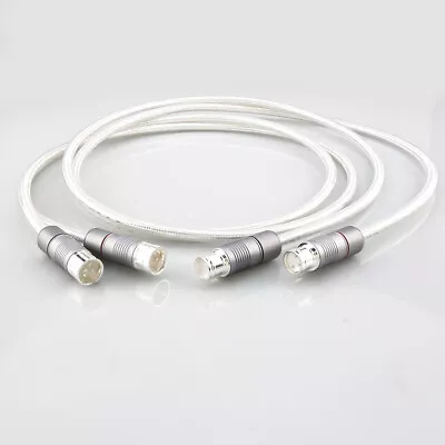 18AWG Pure Silver HIFI XLR Balanced Cable HiFi Microphone Interconnect Cord • £145.80