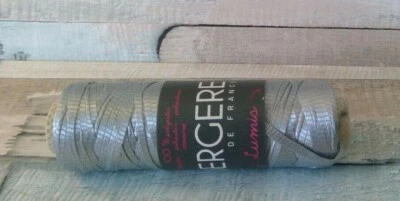 £2.50 • Buy Bergere De France Lumis, Aran Weight Ribbon Yarn, 50g - Gris Clair
