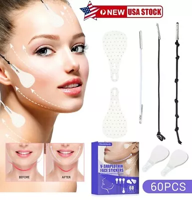 $10.39 • Buy 60/120PCS Invisible Face V Line Shape Tape Anti Wrinkle Lift Tape Neck Eye Lift