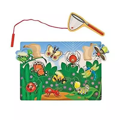 Melissa & Doug Magnetic Wooden Bug-Catching Puzzle Game (10 Pcs) • $17.59