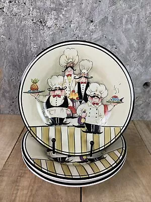 HD Designs LE CHEF Round Salad Plate 8 3/8  Set Of 3 • $17.99