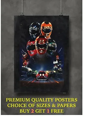 £26.78 • Buy Power Rangers Turbo Classic Movie Art Large Poster Print Gift A0 A1 A2 A3 A4