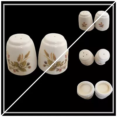 Vintage Marks And Spencer M&s Harvest Range Table Salt And Pepper Pots Shakers • £8.99