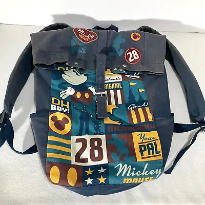 Disney Parks Backpack Large Mickey Mouse Oh Boy All Over Print AOP Logo Bag • $18.97