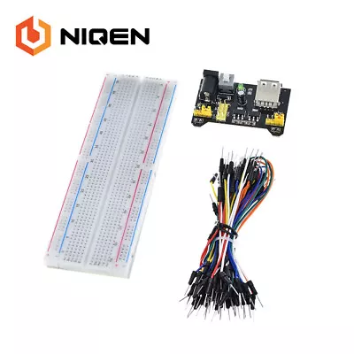 830 Points 3.3V/5V Breadboard MB-102 Solderless + Power Module + 40 Jumper Wires • $7.98