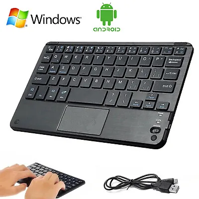 Portale Mini Bluetooth Keyboard With Touchpad Mouse For Android IOS Tablet Ipad • $18.25