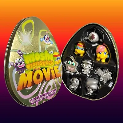 Moshi Monsters The Movie Tin - 8 Limited Edition Moshlings 2 Exclusive Figures • $39.73