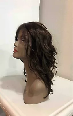 Sultry Long Wavy Face Framing Layers Premium Synthetic Full Wig - Regina • $27.99