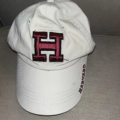 Harvard University Hat Embroidered Tan Crimson  Adjustable Cap Hat OSFM H Logo • $9.99