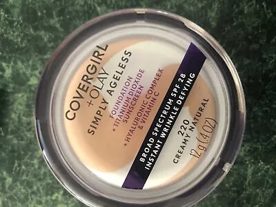 $19 • Buy 1 X COVERGIRL & OLAY SIMPLYAGELESS FOUNDATION (220 CREAMY NATURAL) BN