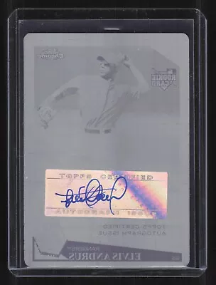 2009 Topps Chrome Elvis Andrus #227 Rookie Auto Black Printing Plate 1/1  • $149.95