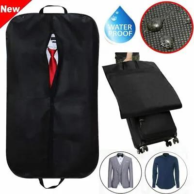 Large Travel Garment Bag Suit Cover Dress Storage Foldable Carrier Bag W/ Handle • $7.80