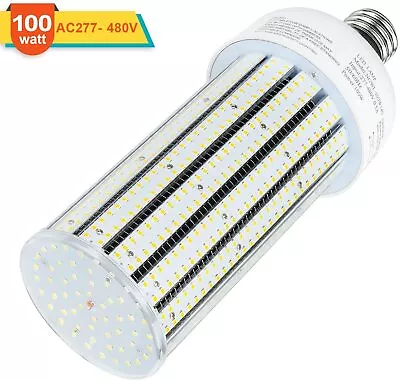 480V 100Watt LED Garage Corn 400W HPS MH Warehouse Highbay Bulb Light E39 6000K • $67.73