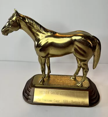 Metal Horse Sculpture By CHARLENE MORGAN AQHA Equestrian Grand Champion Stallion • $58