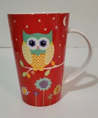 OWL Mug Cup HOOT HOOT From Maxwell Williams By Claire Chilcott 12 Oz Red EUC  • $13.29