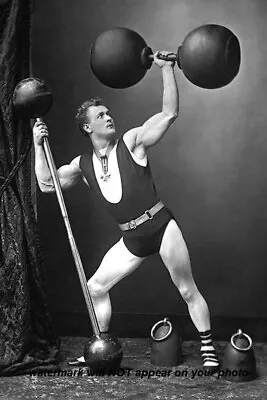 Vintage Strong Man PHOTO Sexy Circus Freak Sideshow Strongman Bodybuilder • $4.88