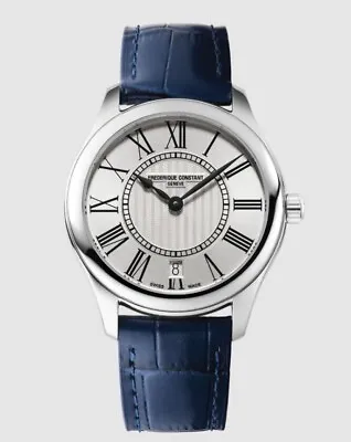 Frederique Constant Women's Quartz Blue Roman Numeral Watch 36MM FC-220MS3B6 • $492.99