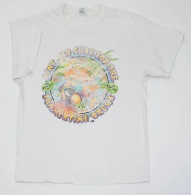 Vintage Corona Extra Shirt Mens XL White Beer Beach Summertime Brews Parrot • $6.82