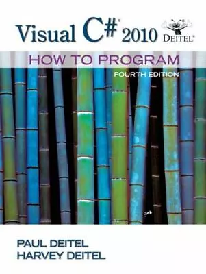 Visual C# 2010: How To Program [With DVD] By Deitel Paul J.; Deitel Harvey M. • $5.94