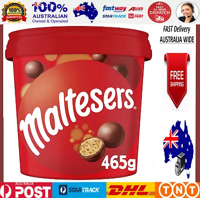 Maltesers Milk Chocolate Snack And Share Party Bucket 465G • $13.41