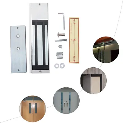 Aluminium Alloy Door Lock Electromagnet Door Lock W/ Sticker Magnetic Door Lock • $49