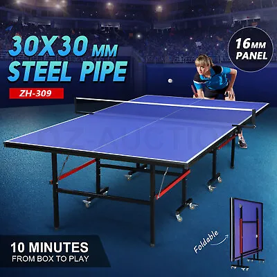 $399.95 • Buy Portable Table Tennis Table 16mm Foldable Ping Pong Game Set Indoor Outdoor Yard