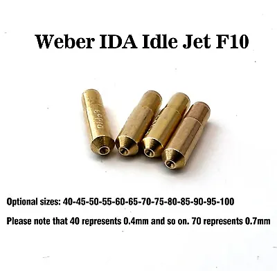 Weber 48 IDA Empi 48/51 EPC Carburetor Idle Jet F10 Available Size: 40-100 4pcs • $12.96