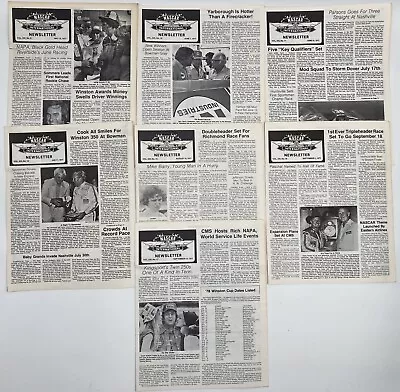 1977 NASCAR Newsletter Lot Of 7 News Bureau Vintage Racing Memorabilia • $21.95