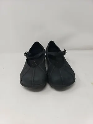 Dansko Black Leather Wedge Mary Jane Pro Nurse Shoes Sz:8 M US/38 EU • $25.20