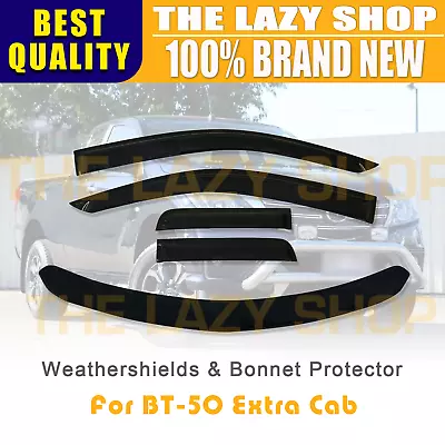 Bonnet Protector Weathershields For Mazda BT-50 Extra Cab 11-20 4pcs #B • $145