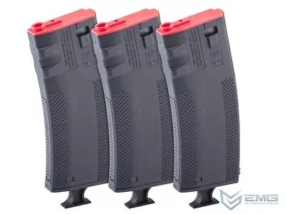 EMG Troy Industries 250rd Mid-Cap Airsoft Battlemag Magazine Assist 3 Pack Black • $54.95