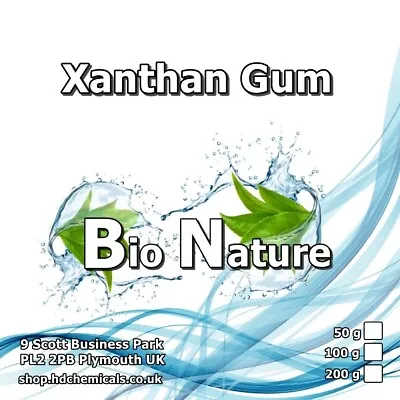 Xanthan Gum 50g 100g 200g Pack High Quality Food Grade Fine Powder FREE PP • £8.99