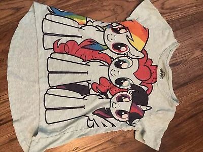 My Little Pony Rainbow Dash Glitter Short Sleeve T-Shirt Girls Size 4/5 Blue • $5.50