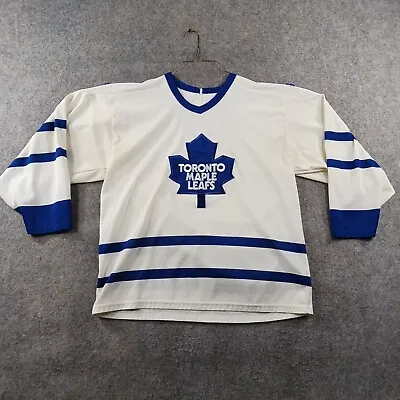 Toronto Maple Leafs Hockey Jersey Mens Large CCM Hockey NHL 90s Canada Vintage • $55