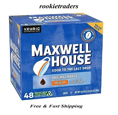 Maxwell House Original Roast Ground Coffee K-Cups 48 Ct Box • $23.99