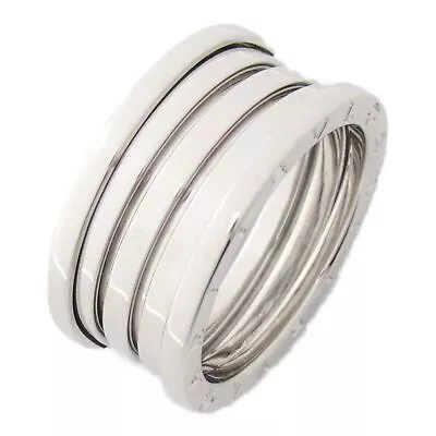 BVLGARI B-zero 1 Ring 4 Band 18KWG White Gold Used US Size 10.25 #62 Unisex • $2233.66