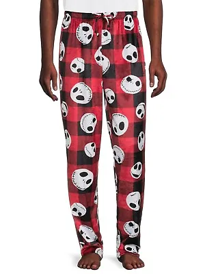 Disney Nightmare Before Christmas Jack Plaid Pj Pajama Pants Mens Size M L New • $9.48
