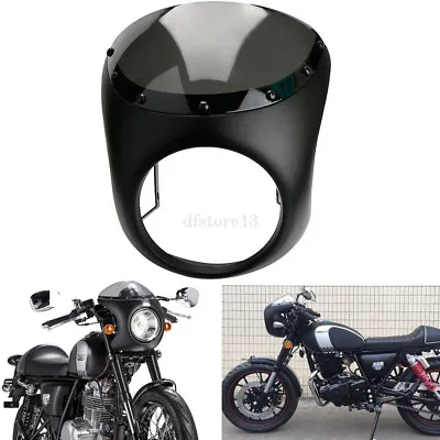 7  Vintage Drag Racing Viper Windshield Motorcycle For Harley Headlight Fairing Handlebar • $33.02