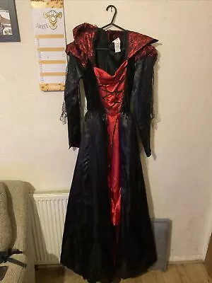 Vampire Countess Ladies Fancy Dress Halloween Adults Costume See Description • £6.99